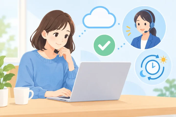 ■24時間365日の安心サポートはどんな人向き？申し込み前に見るべきポイント：AI生成イメージ